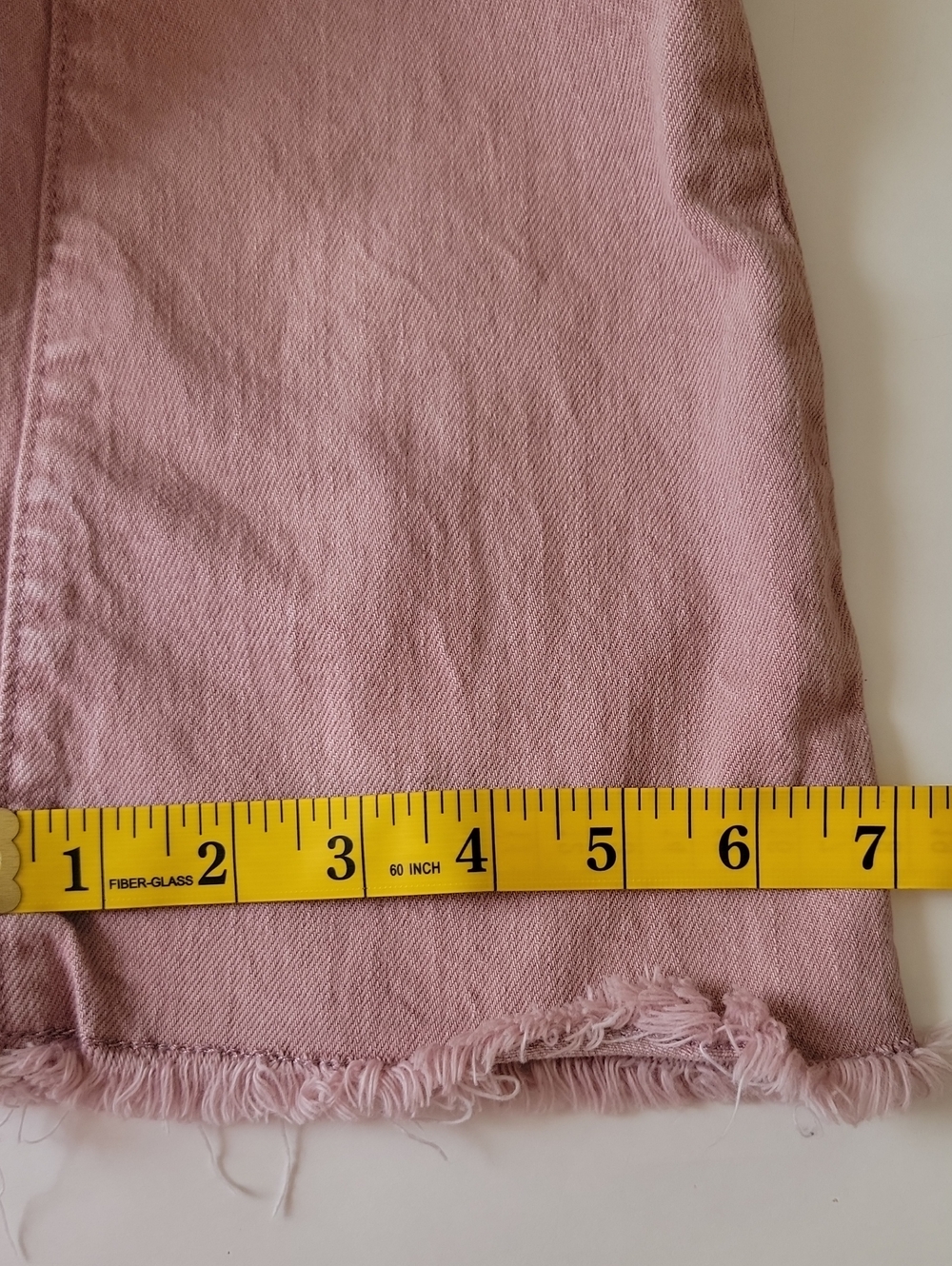 Cat & Jack Girls Denim Jeans Mauve Pink Snap Closure Flare Retro Style Size 8 - Picture 9 of 13